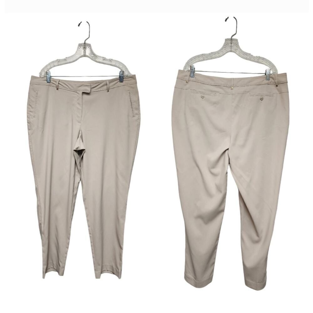 Lady Hagen Straight Leg Dress Pants in Light Beige